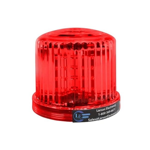 Larson Electronics SL-360-M-R Red 360 Deg Battery Powered Beacon Light; 20 LEDs; Magnetic Base